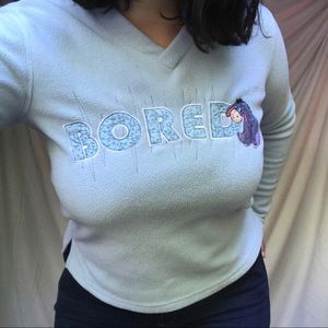 Pastel Blue Disney Bored Sweater